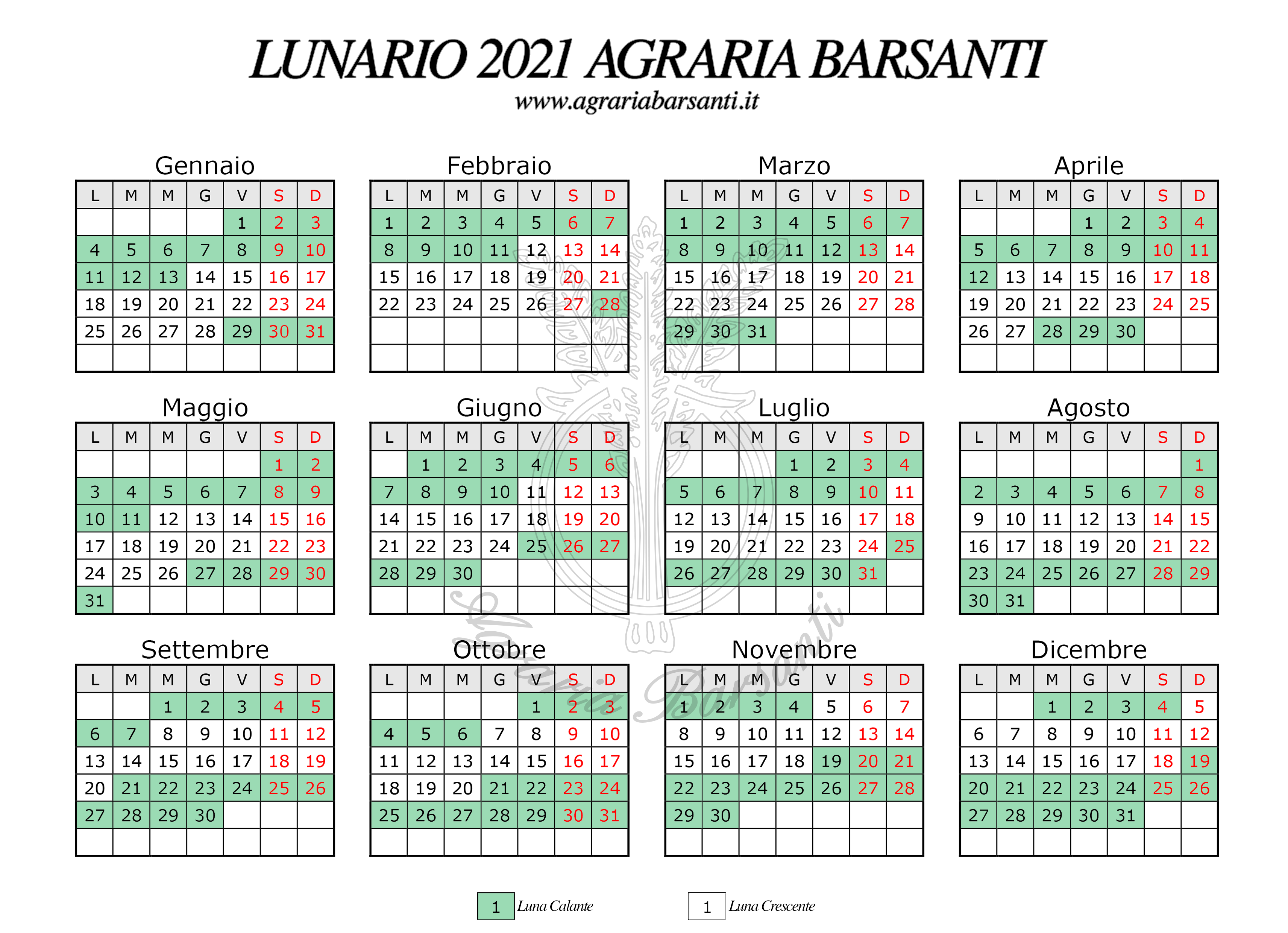 calendario lunario 2021